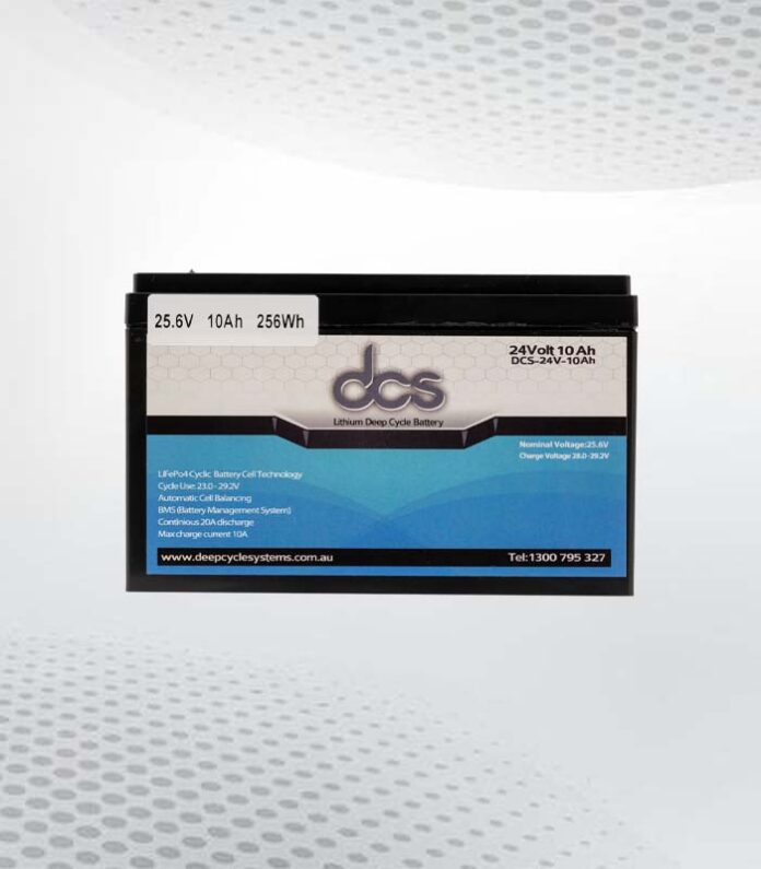 24 volt 10ah lithium-ionbatterij